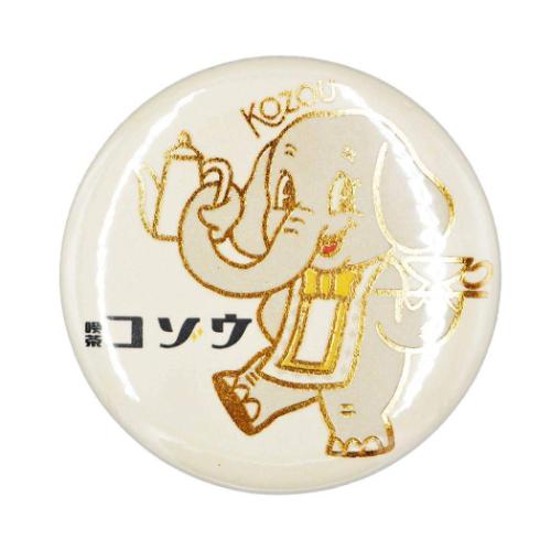 カンバッジ 缶バッジ ROKKAKU x オビワン 喫茶コゾウ フタバ レトロ