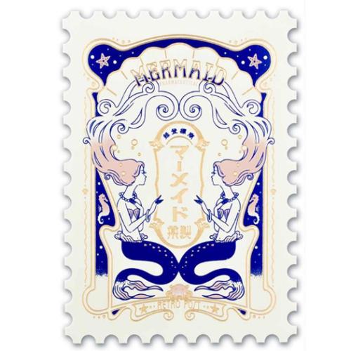 切手型ポストカード 1枚入り ROKKAKUxオビワン POSTCARD フタバ