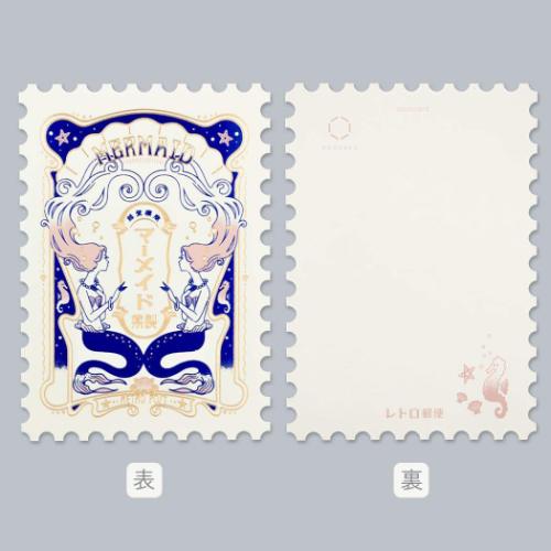 切手型ポストカード 1枚入り ROKKAKUxオビワン POSTCARD フタバ