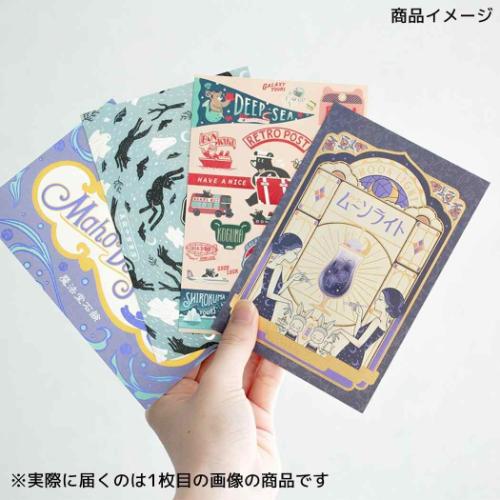 POSTCARD ポストカード 1枚入り ROKKAKUxオビワン 魔法堂石鹸 フタバ 箔押し