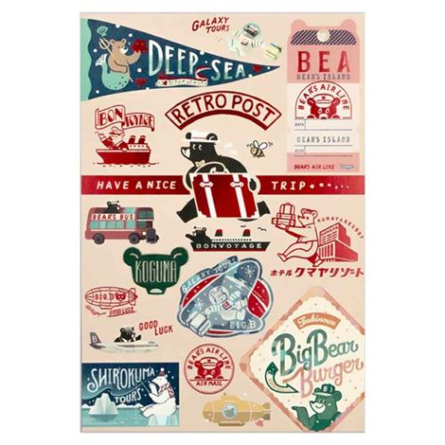 ポストカード 1枚入り POSTCARD ROKKAKUxオビワン BEAR'S フタバ 箔押し メッセージカード