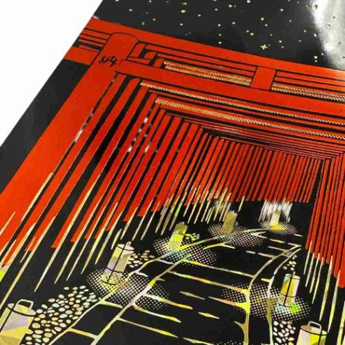 POSTCARD ROKKAKU 日本名所シリーズ 箔押しポストカード 1枚入り 伏見