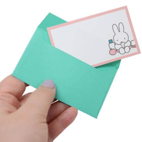グリーティングカード ミニカードセット ミッフィー pink Green Flash ディックブルーナ メッセージカード ミニカード＆ミニ封筒 絵本キャラクター