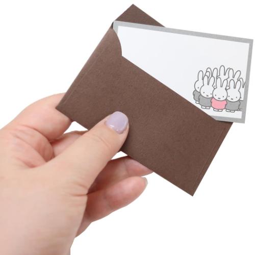 グリーティングカード ミニカードセット ミッフィー gray ディックブルーナ Green Flash メッセージカード ミニカード＆ミニ封筒