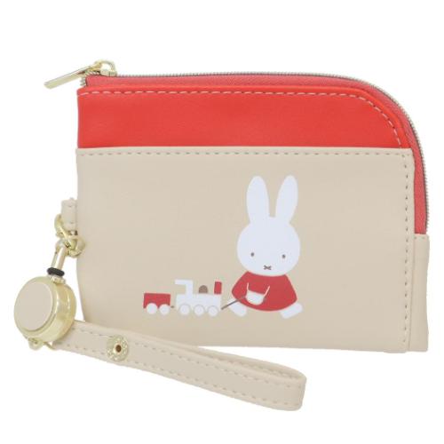 マルチケース 定期入れ ミッフィー beige Green Flash ディックブルーナ パスケース 絵本キャラクター