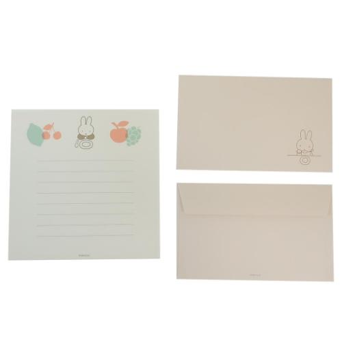 レターセット 手紙セット ミッフィー fruits Green Flash ディックブルーナ 便箋＆封筒