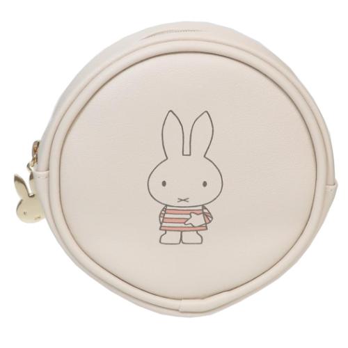 ミッフィー コスメポーチ 丸型ポーチ beige ディックブルーナ Green Flash