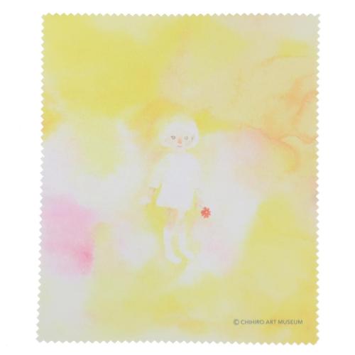 メガネ拭き いわさきちひろ メガネクロス 赤い花を持つ少女 眼鏡 絵本作家