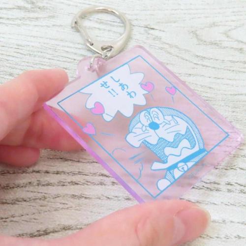 ドラえもん アニメキャラクター キーリング アクリルキーホルダー PINK