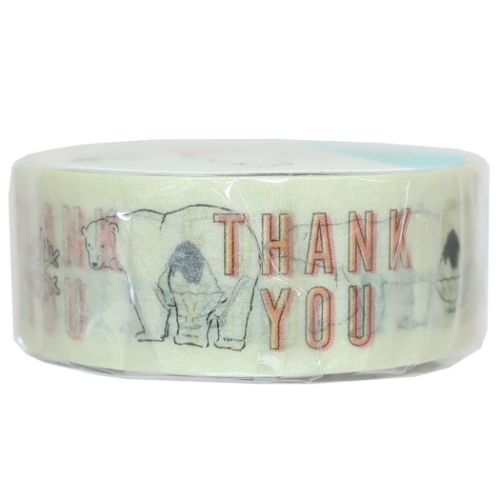 15mmマステ Animal Series マスキングテープ アニマル Green Flash