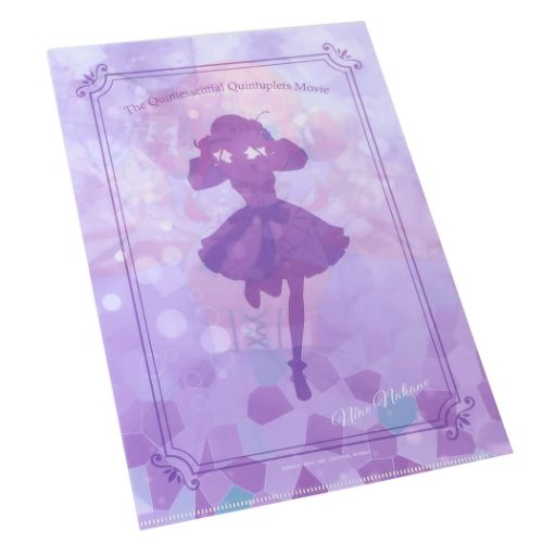 クリアフォルダー A4クリアファイル シングル 五等分の花嫁 クリーム