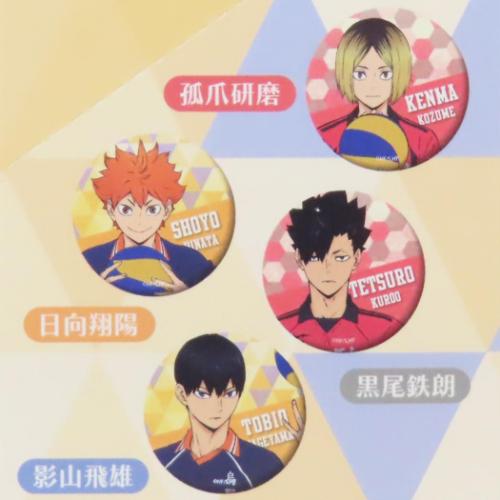 ハイキュー！！ アニメキャラクター 缶バッジ トレーディング缶バッジ