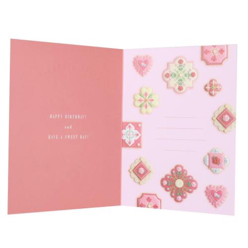 バースデーカード グリーティングカード KUNIKA red Green Flash メッセージカード 誕生日 おしゃれ