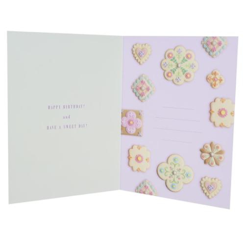 バースデーカード グリーティングカード KUNIKA purple Green Flash メッセージカード 誕生日