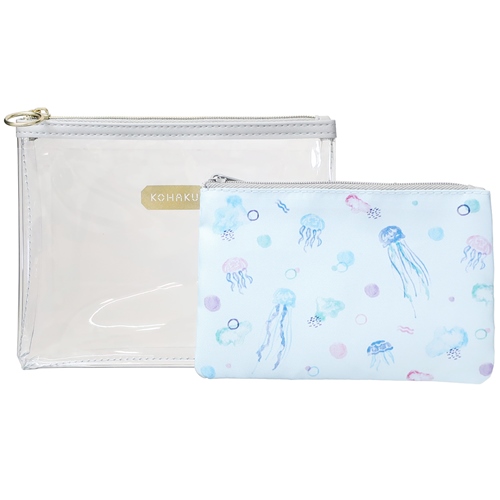Yahoo! Yahoo!ショッピング(ヤフー ショッピング)コスメポーチ コハク KOHAKU トウメイセットポーチ jellyfish 小物入れ プレゼント 男の子 女の子 ギフト バレンタイン