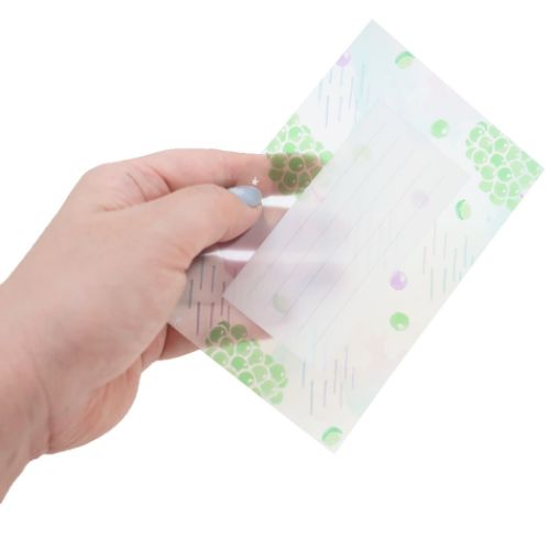 トウメイレターセット レターセット コハク KOHAKU マスカット Green Flash 手紙セット 便箋＆封筒