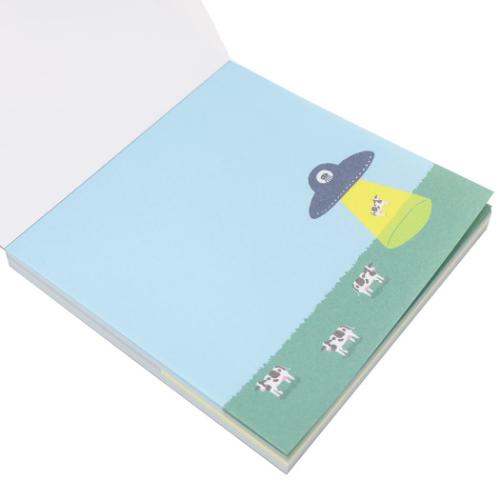 メモ帳 ミカクニン メモパッド スクエア UFO : キャラクターのシネマ