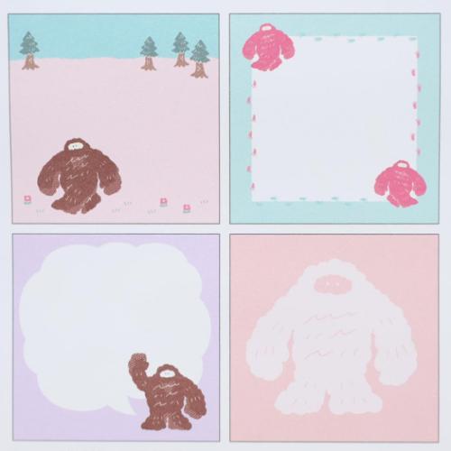 メモパッド スクエア メモ帳 ミカクニン ビッグフット Green Flash 新