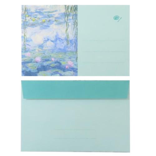 レターセット 手紙セット 睡蓮 DAILY MUSEUM Green Flash