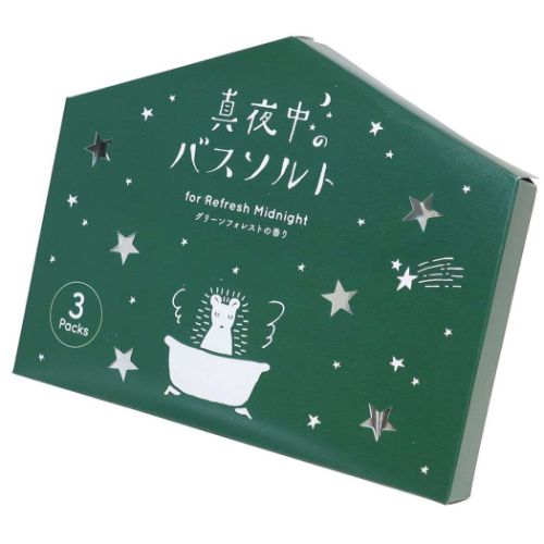 バスソルト 真夜中の雑貨店 入浴剤 Green Flash ハリネズミ グリーンフォレストの香り グッズ