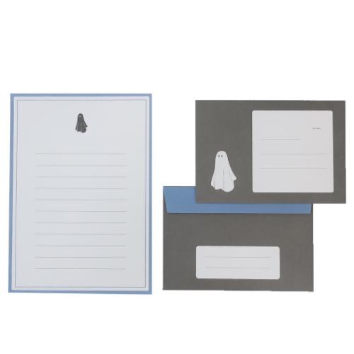 レターセット 真夜中の雑貨店 手紙セット オバケ Green Flash