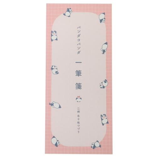 便箋 一筆箋 パンダコパンダ 桃 Green Flash 文具