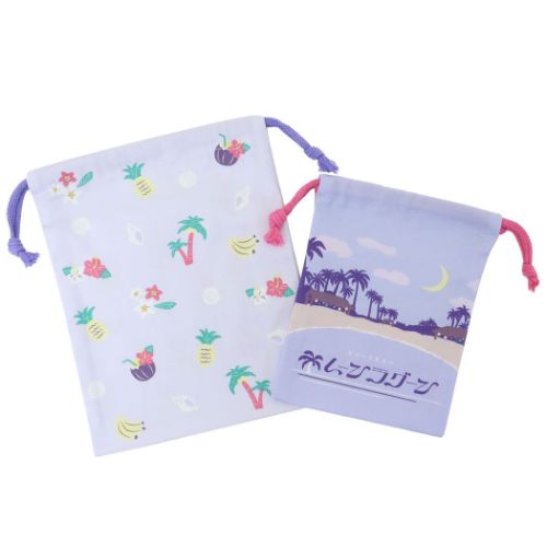 Yahoo! Yahoo!ショッピング(ヤフー ショッピング)巾着袋 レトロノーム きんちゃくポーチ2枚セット ムーン Green Flash