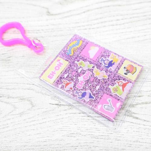 キーチェーン テレタビーズ タイルシール風アクリルキーホルダー