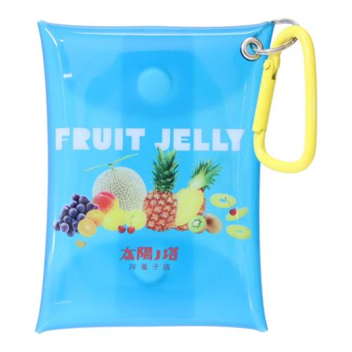 クリアポーチ 太陽ノ塔洋菓子店 PVCミニケース フルーツゼリー 小物入れ