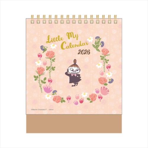 ムーミン 卓上カレンダー2026年 2026Calendar リトルミイ 北欧 インテリア 令和8年暦