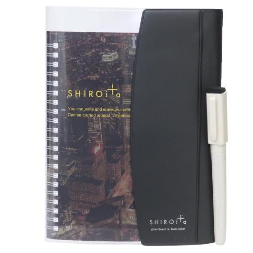 手帳カバー SHIROita B6ノートカバー BK 機能性文具