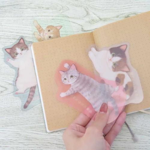 しおり ねこハラ ブックマーカー ねこ グッズ ピンク 読書