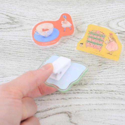 クリップ くらはしれい アクリルクリップ クッキー 事務用品 書類整理