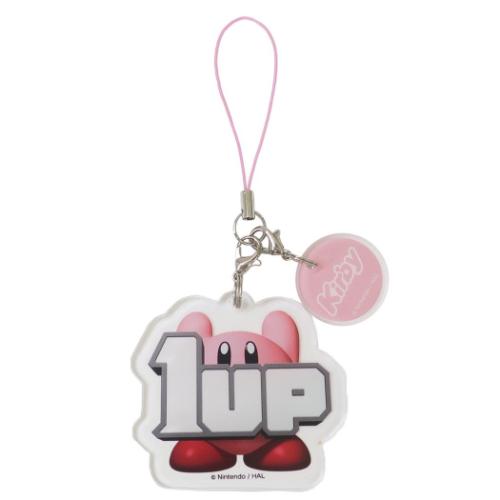 星のカービィ キャラクター モバイルアクセサリ アクリルストラップ 1UP