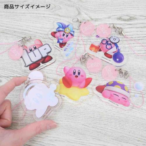 星のカービィ キャラクター モバイルアクセサリ アクリルストラップ 1UP