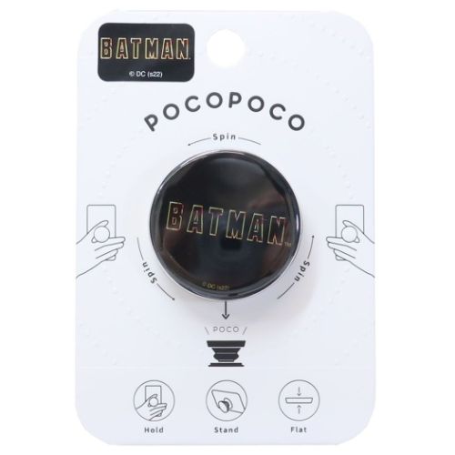 バットマン スマホアクセ pocopoco ポコポコ ロゴB DCコミック グルマンディーズ