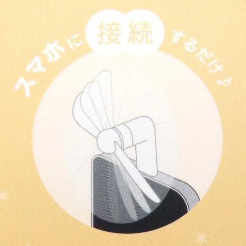 コネクタ付きミニクールファン Lightning 携帯用扇風機 ちいかわ グルマンディーズ ミニ扇風機 小型扇風機 ハンディ キャラクター