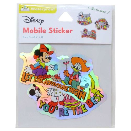 ダイカットシール ミッキー＆フレンズ モバイルステッカー ディズニー