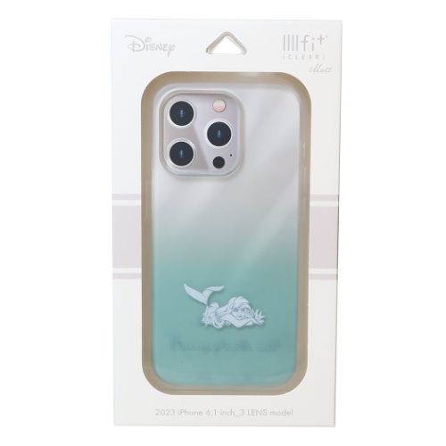 iPhone15 IIIIfit Clear 2023 iPhone 6.1 inch 3 LENS model対応ケース アリエル iPhone15Pro グルマンディーズ ディズニープリンセス イーフィット カバー