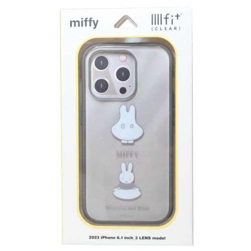 iPhone15 IIIIfit Clear 2023 iPhone 6.1 inch 3 LENS model対応ケース iPhone15Pro ミッフィー ディックブルーナ グルマンディーズ イーフィット カバー