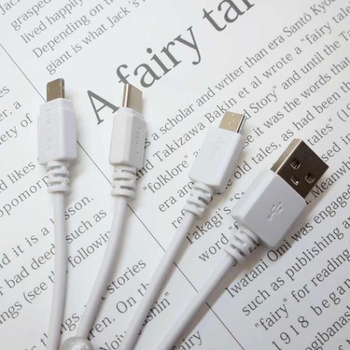 充電ケーブル マルチ充電ケーブル ラッピー フェイス グルマンディーズ プレゼント