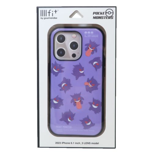 IIIIfit 2023 iPhone 6.1 inch 3 LENS model対応ケース iPhone15 ポケットモンスター ゲンガー iPhone15Pro ポケモン グルマンディーズ イーフィット