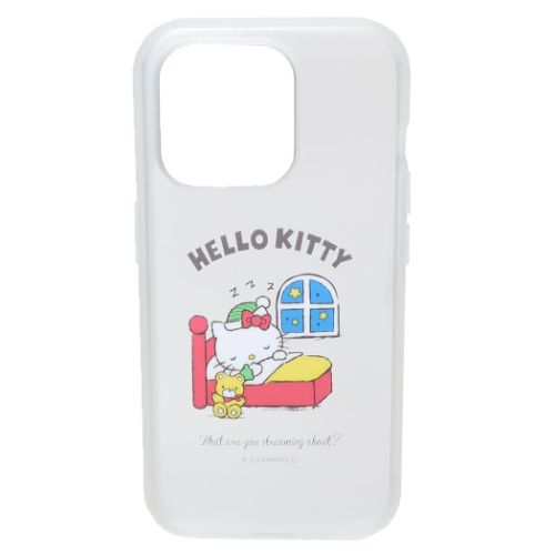 iPhone15 IIIIfit Clear 2023 iPhone 6.1 inch 3 LENS model対応ケース ハローキティ iPhone15Pro グルマンディーズ サンリオ イーフィット カバー