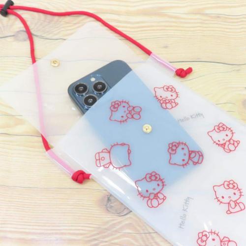 スマホポーチ IIIIpocket Clear スマートフォンポーチ ハロー