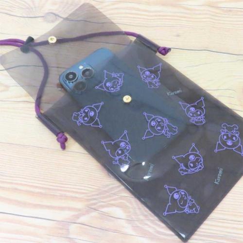 クロミ IIIIpocket Clear スマートフォンポーチ スマホポーチ サンリオ キャラクター