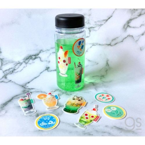 透明ステッカー アデリアレトロ ダイカットシール ゼネラルステッカー クリームソーダ2