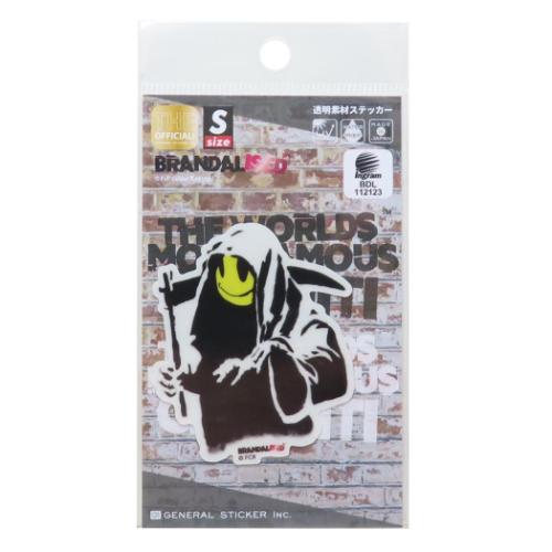 透明素材ステッカー ダイカットシール Reaper バンクシー BRANDALISED ゼネラルステッカー デコステッカー 耐水耐光