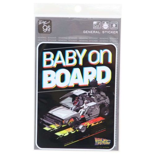 ビッグシール バックトゥザフューチャー 車用ステッカー BABY on BOARD