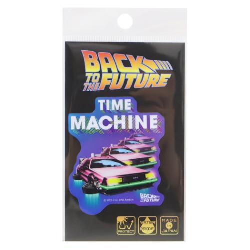 ダイカットシール バックトゥザフューチャー ホログラムステッカー TIME MACHINE ゼネラルステッカー