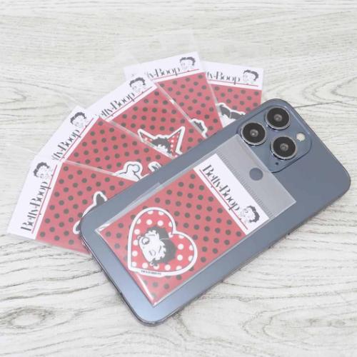 ベティブープ ダイカットシール グリッターダイカットステッカー 水玉ハート BETTY BOOP ゼネラルステッカー デコステッカー 耐水耐光